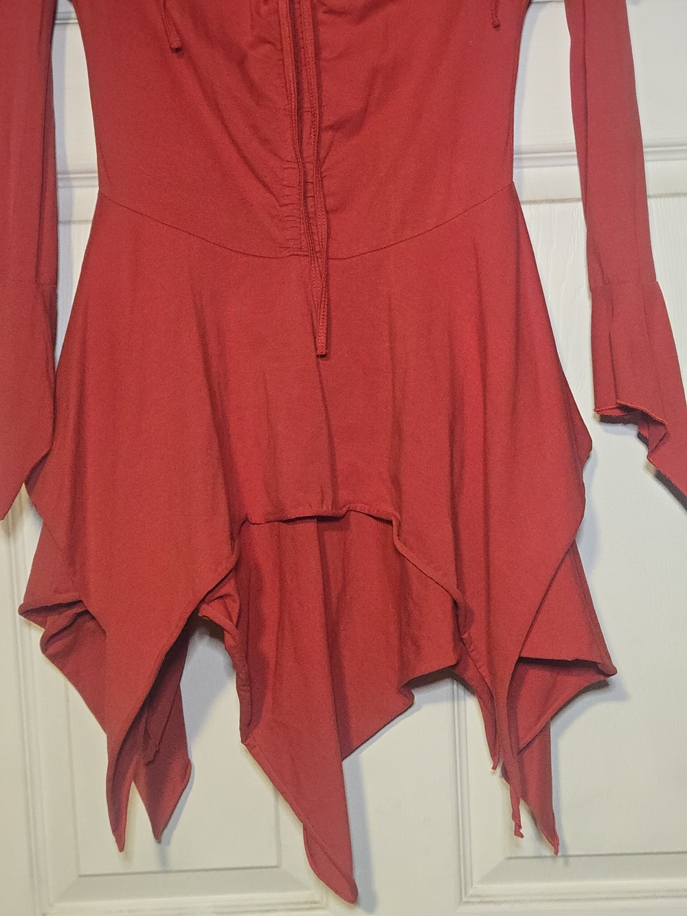Dolls Kill F is For Fairy Off-Shoulder Handkerchief Dress - Picture 3 of 4